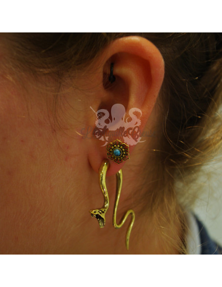 Poids en bronze Serpent