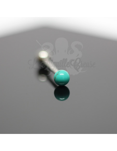 Bijou de Langue en Turquoise synthétique