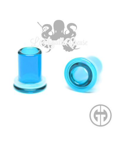 Paire de tunnels Gorilla Glass Turquoise