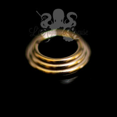 Anneau plaqué or segmenté, ouverture facile 2