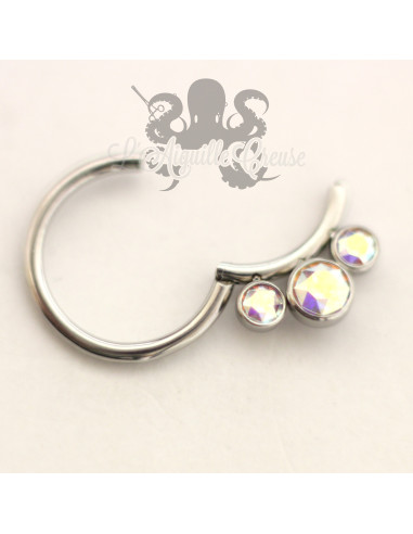 Clickers de septum en acier chirurgical 316L