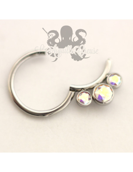 Clickers de septum en acier chirurgical 316L