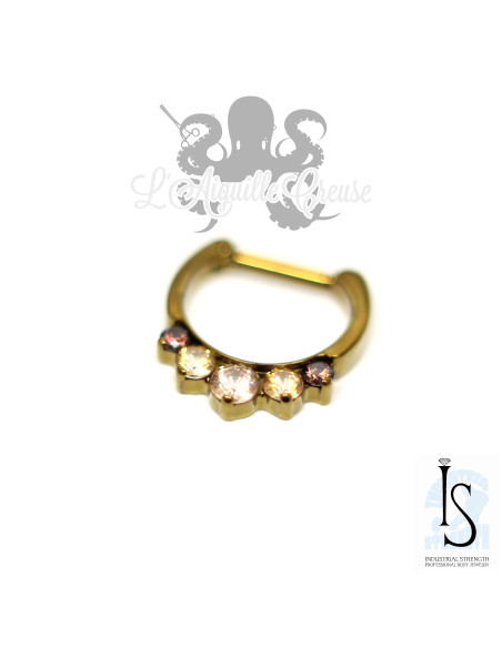 Clickers titane et Swarovski IS