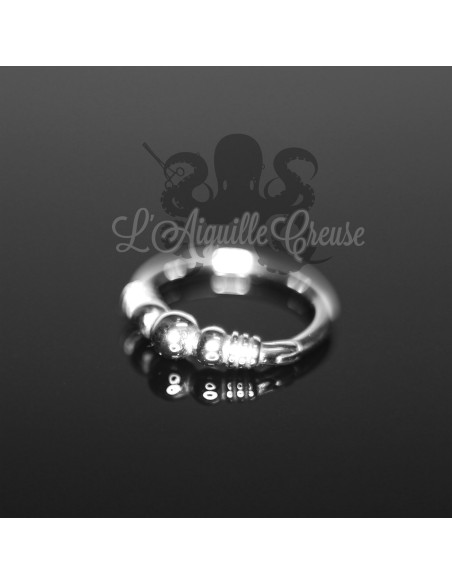 Anneau segmenté esprit celtique, ouverture facile