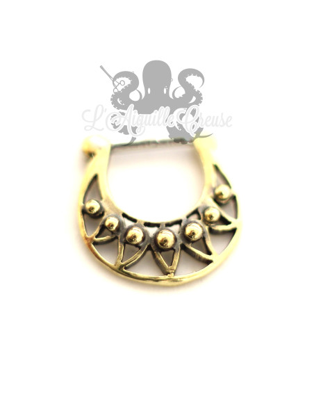 Anneau segmenté pvd bronze, ouverture facile