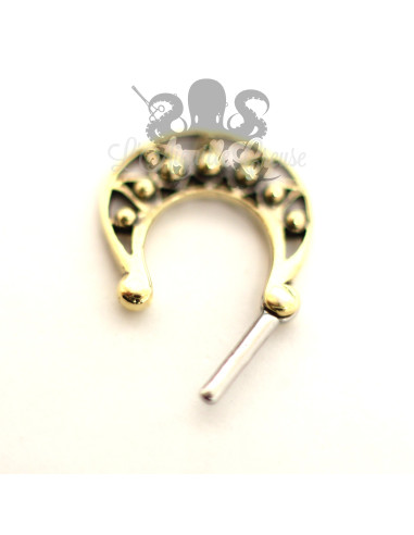 Anneau segmenté pvd bronze, ouverture facile