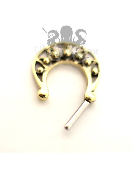 Anneau segmenté pvd bronze, ouverture facile