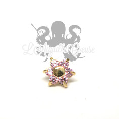 Accessoire de 5 mm pour micro dermal en Or 18 carats & Swarovski 2