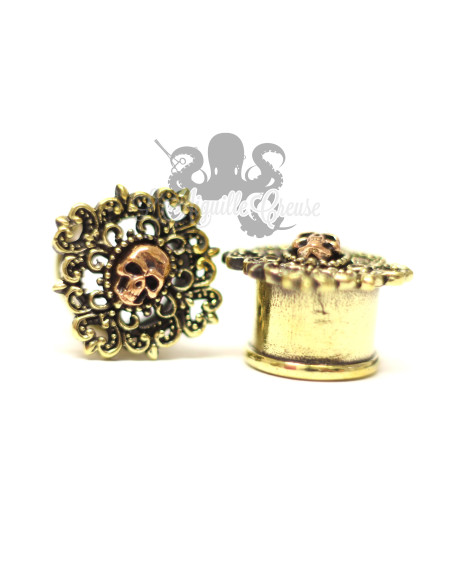 Plug Croix en Bronze & Cuivre