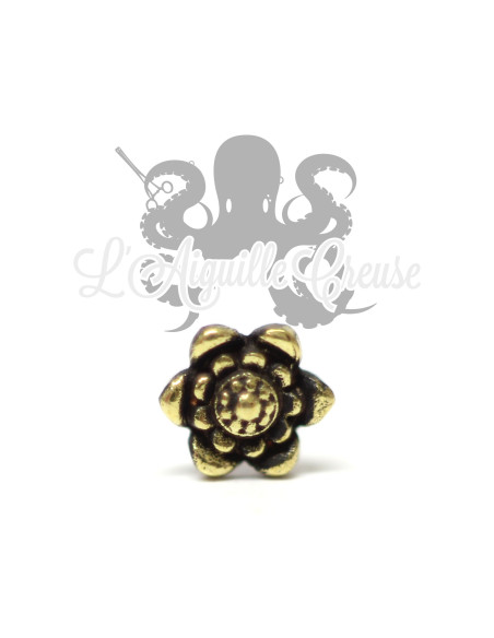 Accessoire en bronze Fleur clipable