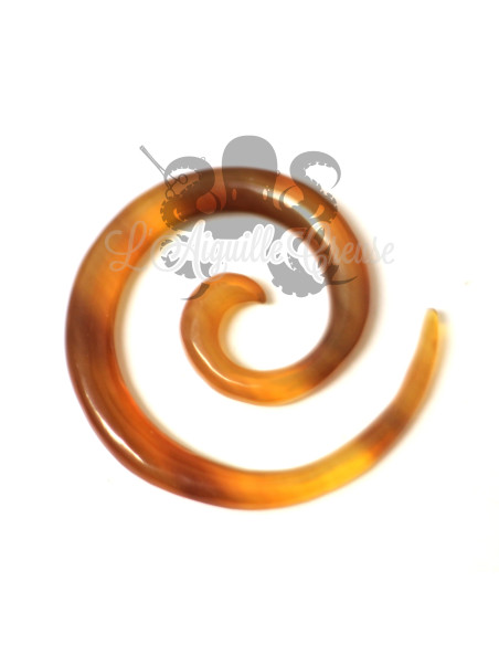 Spirale en corne rouge
