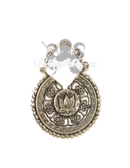 Paire de poids en bronze blanc Lotus