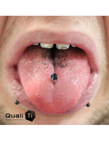 Accessoire QualiTi en titane & goldstone de 4 mm , pour 1.6 mm