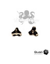 Accessoire QualiTi en titane & trio de Goldstone - pour 1.2 mm
