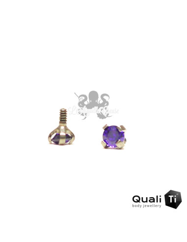 Zircon griffé de 3 mm QualiTi en titane - pour 1.2 mm