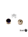 Accessoire QualiTi en zircon bleu cobalt et titane - pour 1.2 mm