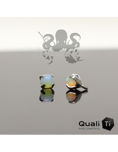 Accessoire QualiTi en titane & opale synthétique de 3 mm , pour 1.2 mm