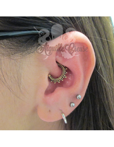 Clicker anodisé bronze, ouverture facile