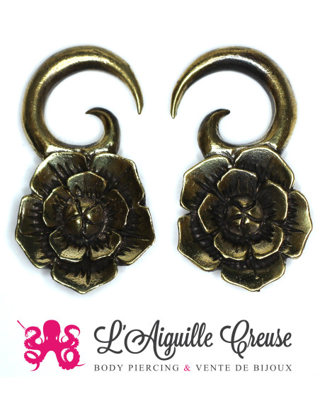 Poids fleur en bronze