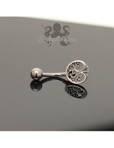 Bijou de nombril Yggdrasil en argent 925