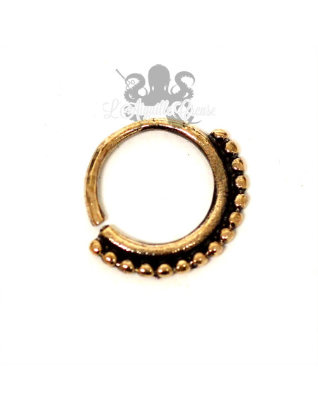 Anneau en bronze cuivré