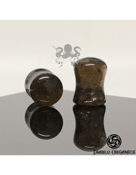 Paire de plug en Quartz Fumé - Diablo Organics
