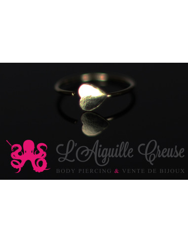 Anneau de narine coeur en Or 14k