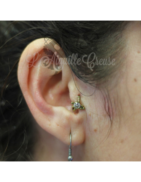 Anneau titane & Swarovski