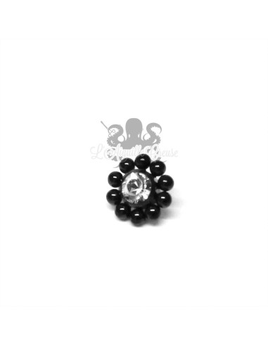 Cristal Swarovski en titane pvd noir pour 1 ou 1.2 mm