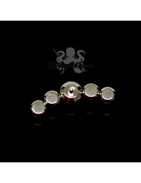 Cluster en titane orné de cristaux Swarovski pour 1 ou 1.2 mm