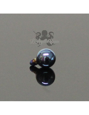 Accessoire pour bijou en 1.6 mm en acier chirurgical pvd - 3 mm