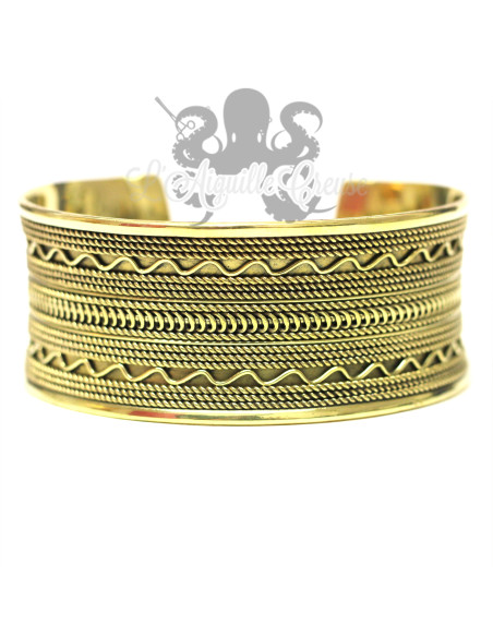 Bracelet en bronze manchette
