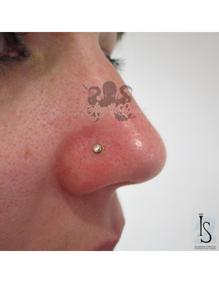 Cabochon en titane & swarovski IS pour 1.2 mm