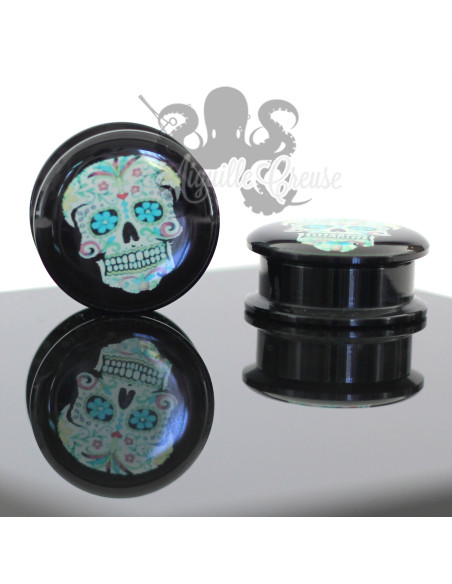 Plug Calavera en acrylique