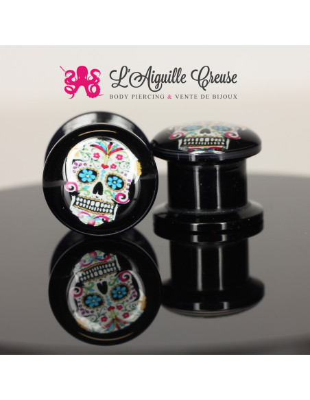 Plug Calavera en acrylique