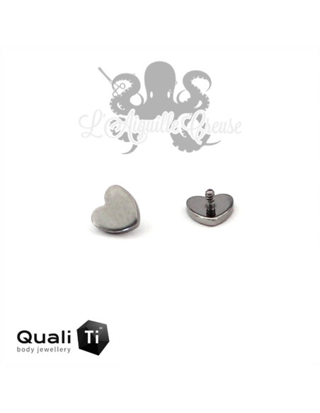 Accessoire QualiTi Coeur en titane, pour 1.2 mm