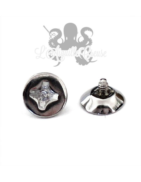 Accessoire pour bijou en 1.6 mm en acier chirurgical Vis