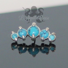 Accessoire en argent 925 orné de pierres fines Threadless 2