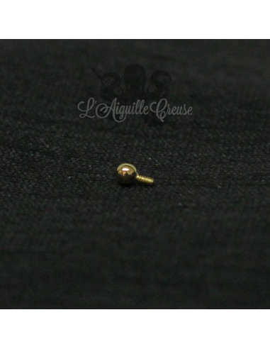 Bille en Or 18 carats, pour bijou en 1 ou 1.2 mm