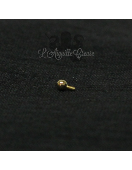 Bille en Or 18 carats, pour bijou en 1 ou 1.2 mm