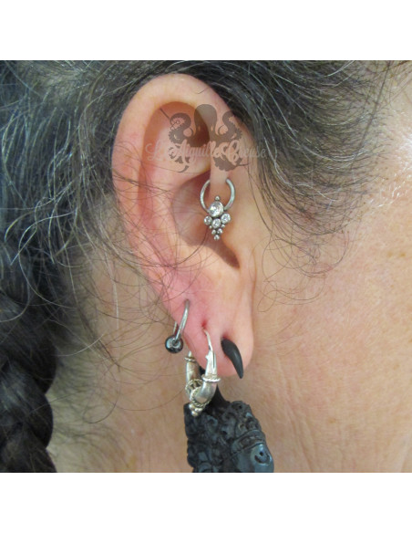 Anneau titane & Swarovski