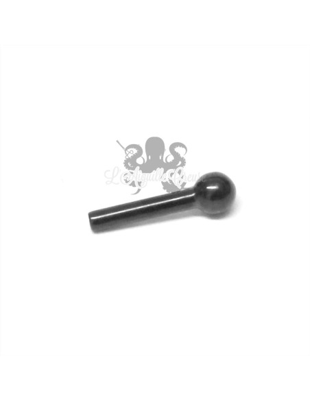 Barbell en titane pvd noir de 1.2mm, pas de vis interne