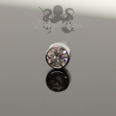 Accessoire en titane orné d'un cristal Swarovski Threadless 2