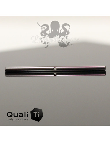 Barbell QualiTi 1.6mm pas de vis interne