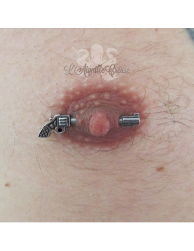 Pistolet en fonte d'acier
