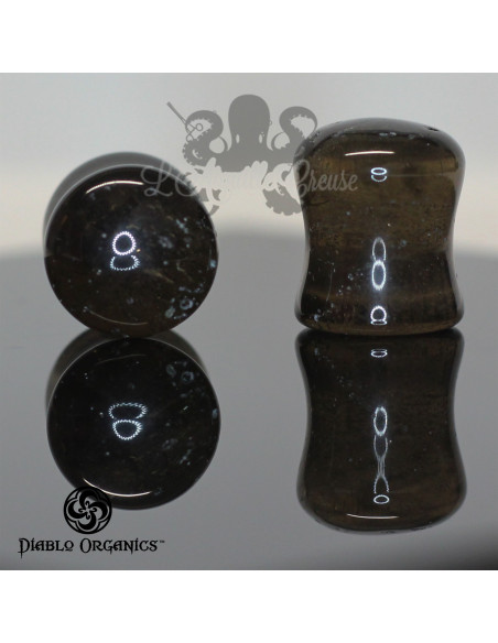 Paire de plug en Quartz Fumé - Diablo Organics