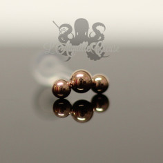 Bijou de cartilage en acier chirurgical pvd or rose 2