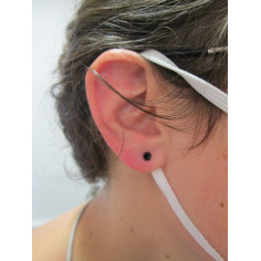 Tunnel en acier chirurgical pvd noir