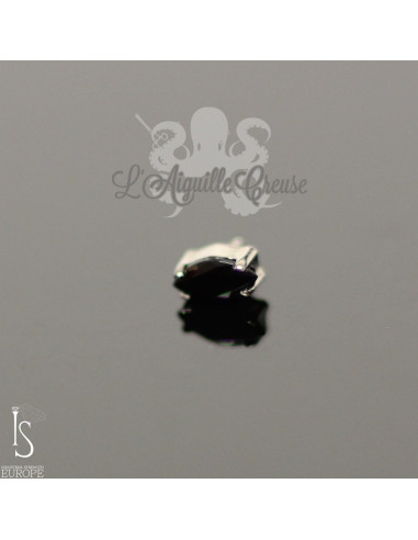 "Marquise" Cristal Swarovski en titane griffé IS pour 1 ou 1.2 mm