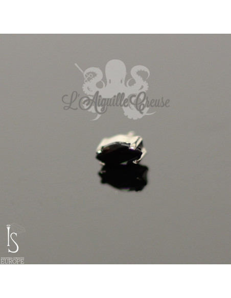 "Marquise" Cristal Swarovski en titane griffé IS pour 1 ou 1.2 mm